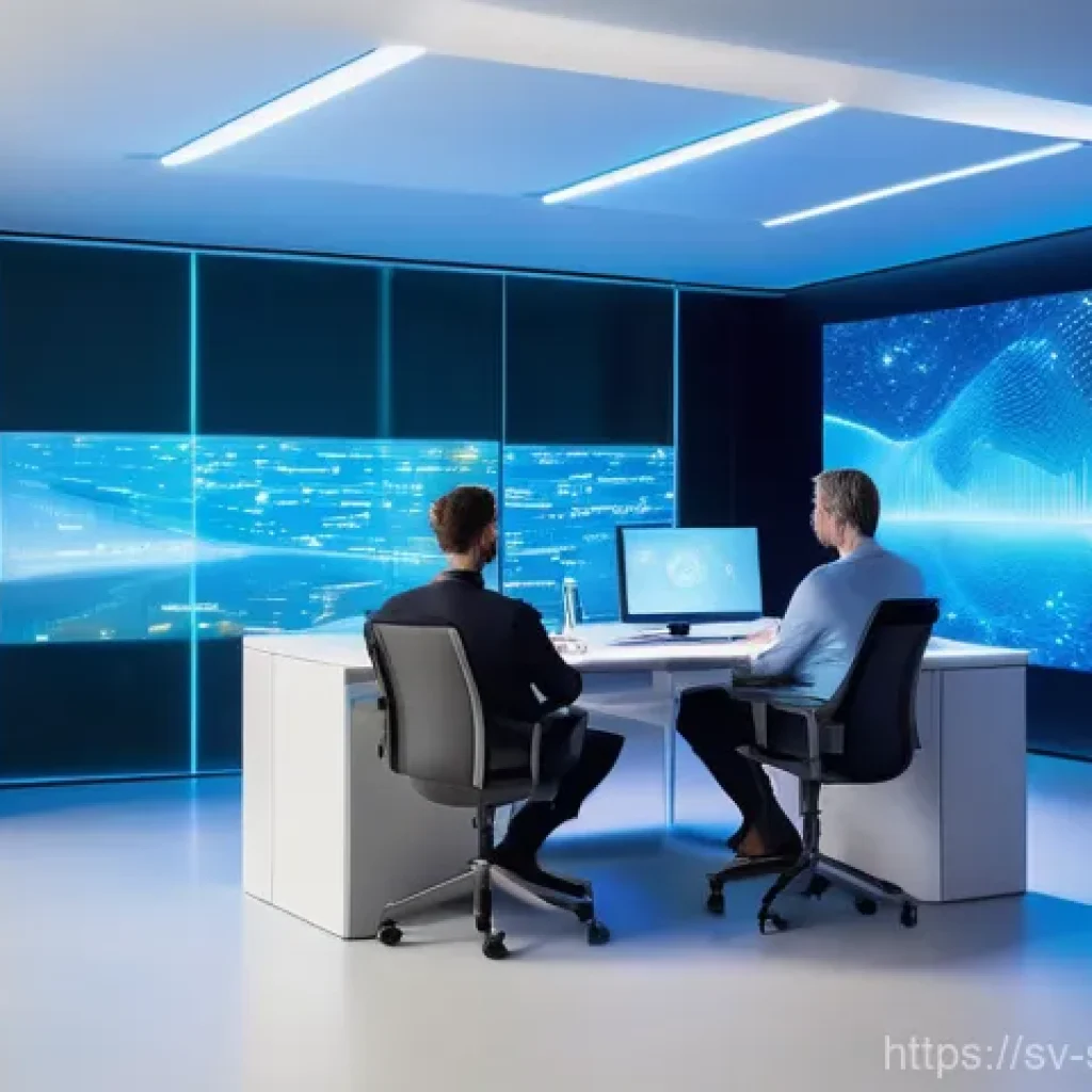 보안 오케스트레이션 자동화의 법적 고려사항 - **Prompt 1: "A futuristic, serene digital landscape where data streams flow like gentle rivers, prot...