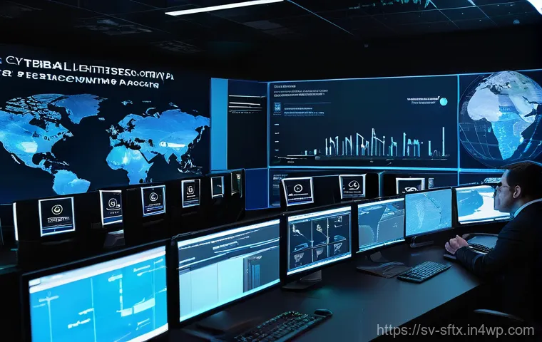 보안 오케스트레이션 자동화의 허용 오차 설정 - **Cybersecurity SOAR     A highly detailed, futuristic digital tableau depicting a Security Orchestr...