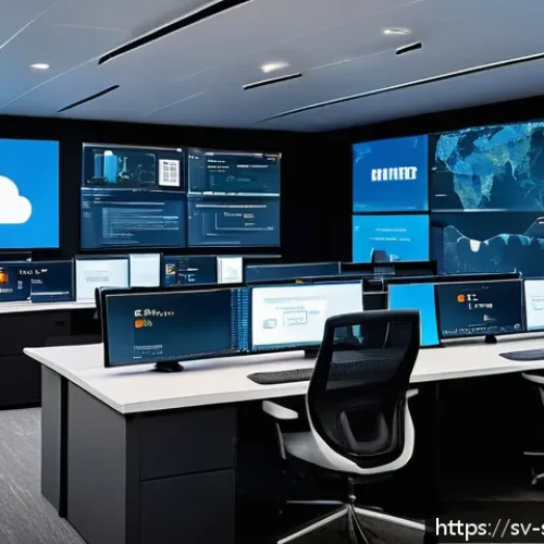 Home 30 보안 오케스트레이션 자동화의 플랫폼 비교 - A modern cybersecurity operations center featuring a diverse team of professionals collaborating sea...
