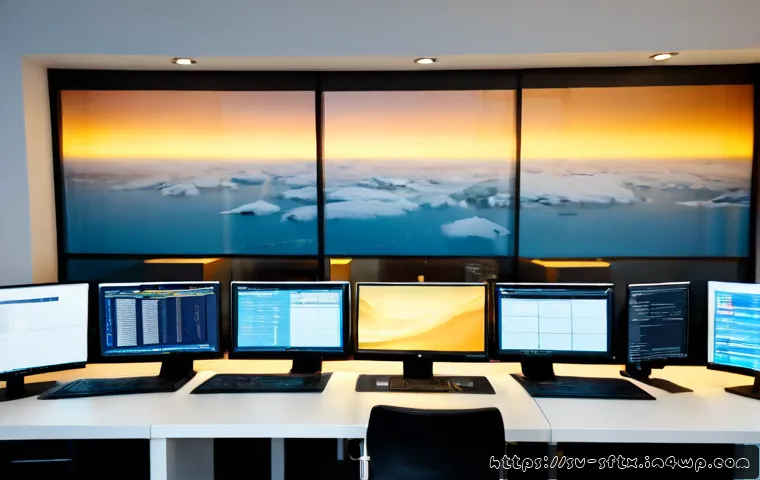 Home 17 보안 오케스트레이션 자동화의 시스템 성능 개선 - Photorealistic Nordic cybersecurity operations center in Stockholm, a focused Swedish IT professiona...